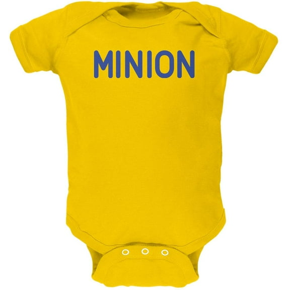MINION Yellow Soft Baby One Piece - 0-3 months