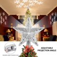thumbnail image 2 of Decoración para árbol de Navidad BLOOMWIN iluminada con proyector de copos de nieve, 2 of 6