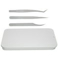 thumbnail image 2 of Juego de pinzas para injerto de pestañas, 3 piezas/juego Pinzas curvas para pestañas Juego de pinzas para pestañas Rendimiento potente, 2 of 14