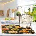 thumbnail image 5 of SKYSONIC Absorbent Dish Drying Mat Bright Orange Haloween Pumpkins Kitchen Counter Mat Protector,Reversible,Extra Large 24 x 18 Inches, 5 of 7