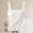 White, variant on Miorin Women Vertical Ribbed Square Neck Tank Tops with Built-in Padded Bra, Stretch Modal Undershirt, Solid Slim Fit Layering Cami for Summer Daily Casual Outfits, Black L