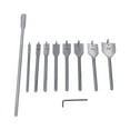 thumbnail image 2 of Woodworking Drill Bit Set,10Pcs Wood Drill Bit Spade Drill Bits Paddle Flat Bits Performance Driven, 2 of 8