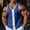 A39 Blue, variant on Mens Vertical Colorblock Sleeveless Tank Top Deep Armhole U Neck Muscle Fit Bodybuilding Gym Workout Weightlifting Fitness Training Athletic Stringer Active Tops Shirts
