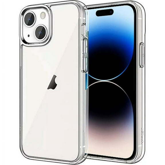 Clear Phone Case for iPhone 15 Plus, Sturdy Rugged Hybrid Heavy Duty Transparent Shockproof Case Compatible With iPhone 15 Plus 6.7 inch, Crystal Clear