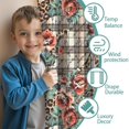 thumbnail image 3 of Blackout Kids Curtains,Pioneer Flower Floral Print Pattern Childrens Insulated Curtains Set Of 2,Bedroom Essentials,Toddler Room Decor 42"x54", 3 of 5