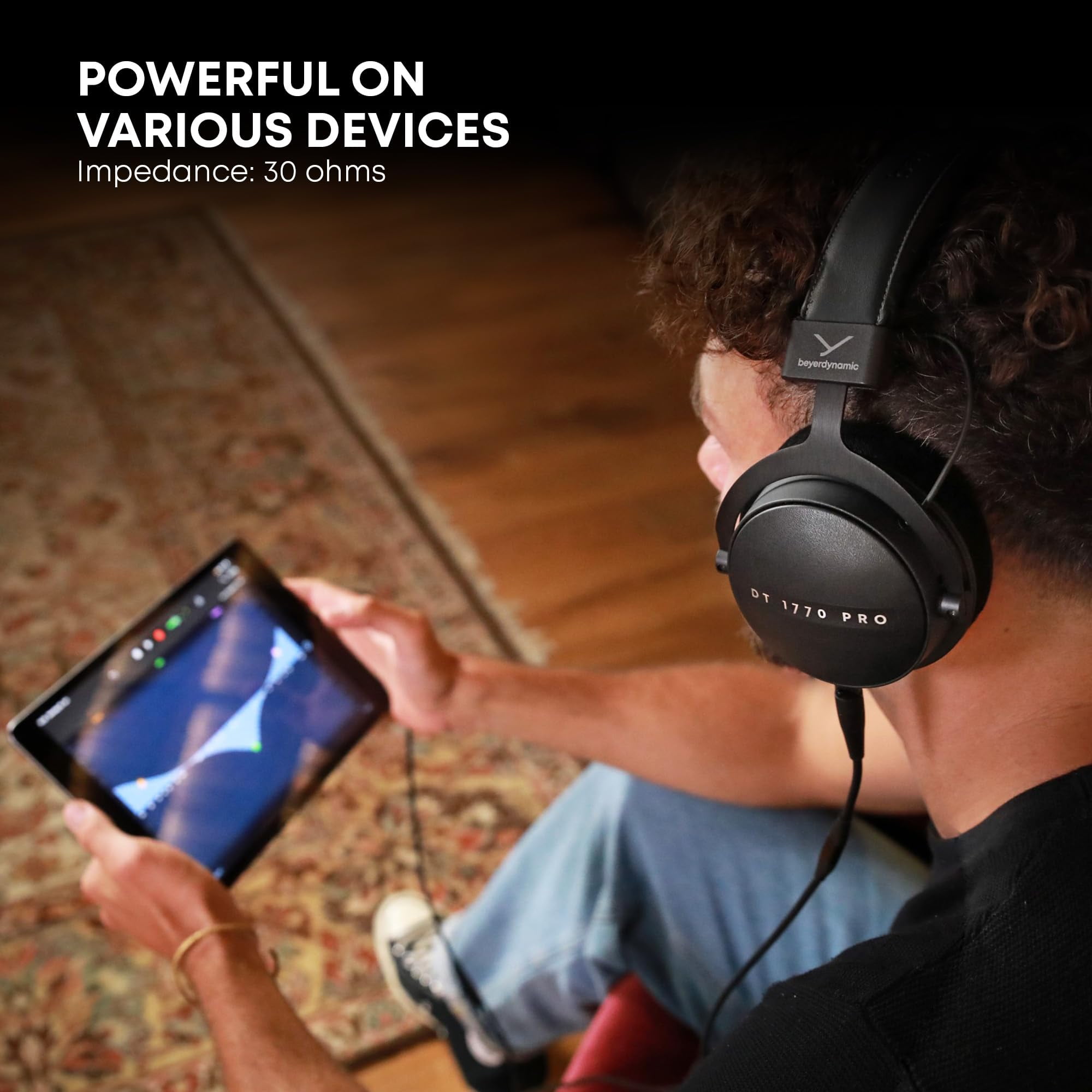 beyerdynamic DT 1770 PRO MKII over-ear studio headphones in Black, closed design, plug-in cable