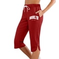 thumbnail image 1 of Pantalones deportivos de mujer, cintura media, elástica, poliéster y spandex, estilo informal y estilizado, tallas S-XXL, 1 of 3