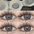 thumbnail image 1 of Lentillas de colores para ojos, lentes cosméticas para miopía con dioptrías de grado, Multicolor, gris, marrón, pupilas naturales, lentillas anuales, 1 of 2