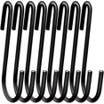 thumbnail image 1 of Paquete de 12 ganchos colgantes grandes resistentes en forma de S de 10 cm para cocina, baño, dormitorio y oficina (12, 1 of 5