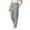 Grey, variant on Womens High Waist Fleece Pants Elastic Straight Leg Trousers With Side Pockets Warm Cozy Casual Winter Lounging Comfy Pants