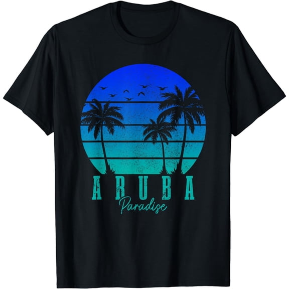 Aruba Paradise Beach Surfing Caribbean Surfer T-Shirt