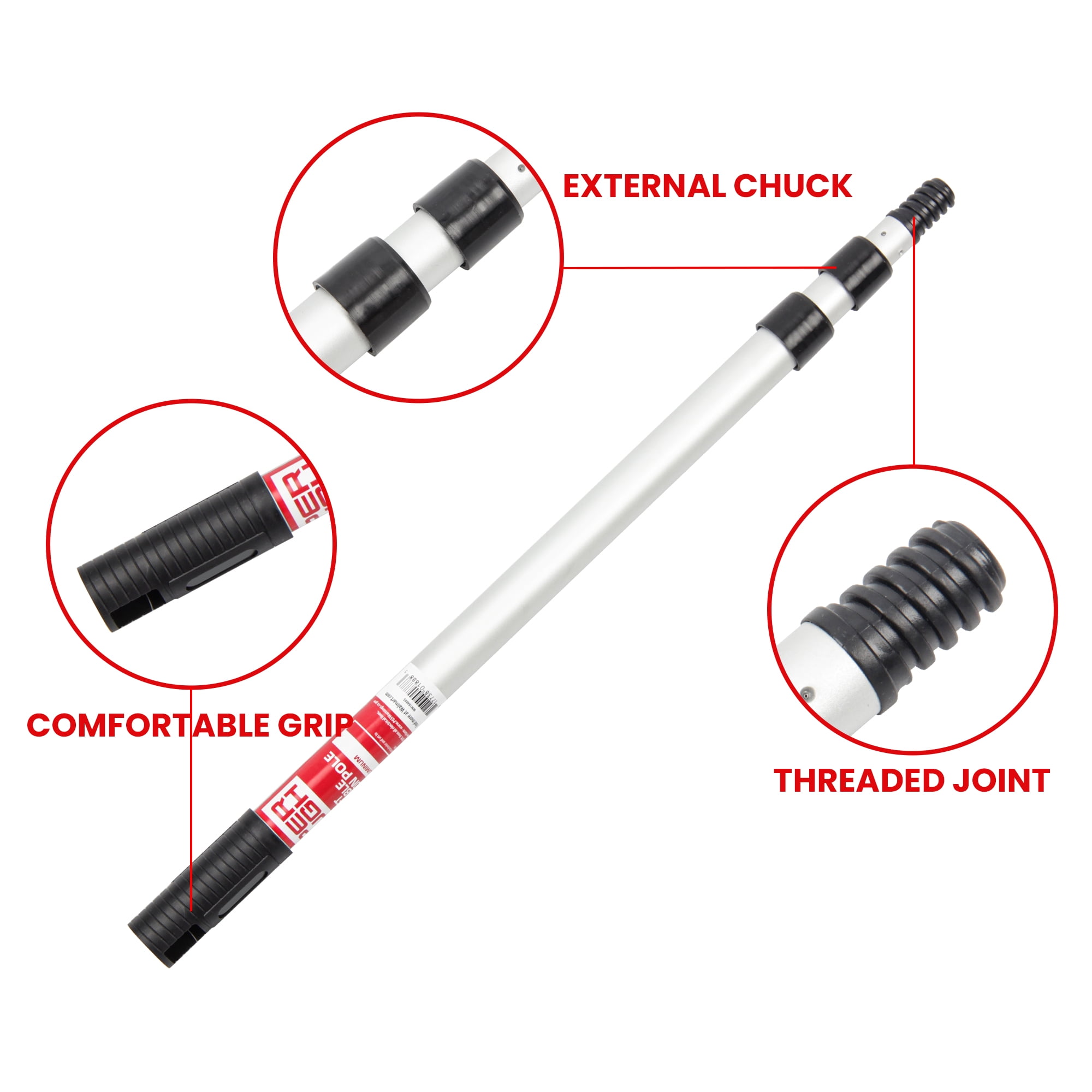 20IN - 4FT ALUM POLE