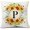 Style P, variant on Monogram Letter T Summer Sunflower Throw Pillow Covers 18x18 Inch, Floral Bee Pillows Covers Decorative Family Last Name Initial Throw Pillowcase Decor for Couch Sofa