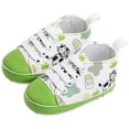 thumbnail image 5 of Dakaela Unisex Baby Boys Girls Shoes Newborn Infant Anti Slip Canvas Sneakers Toddler First Walkers Crib Shoes Green Size 3.5, 5 of 7