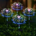 thumbnail image 2 of Cadena de luces LED BuyWeek 4 piezas solares para jardín fuegos artificiales, 2 of 7