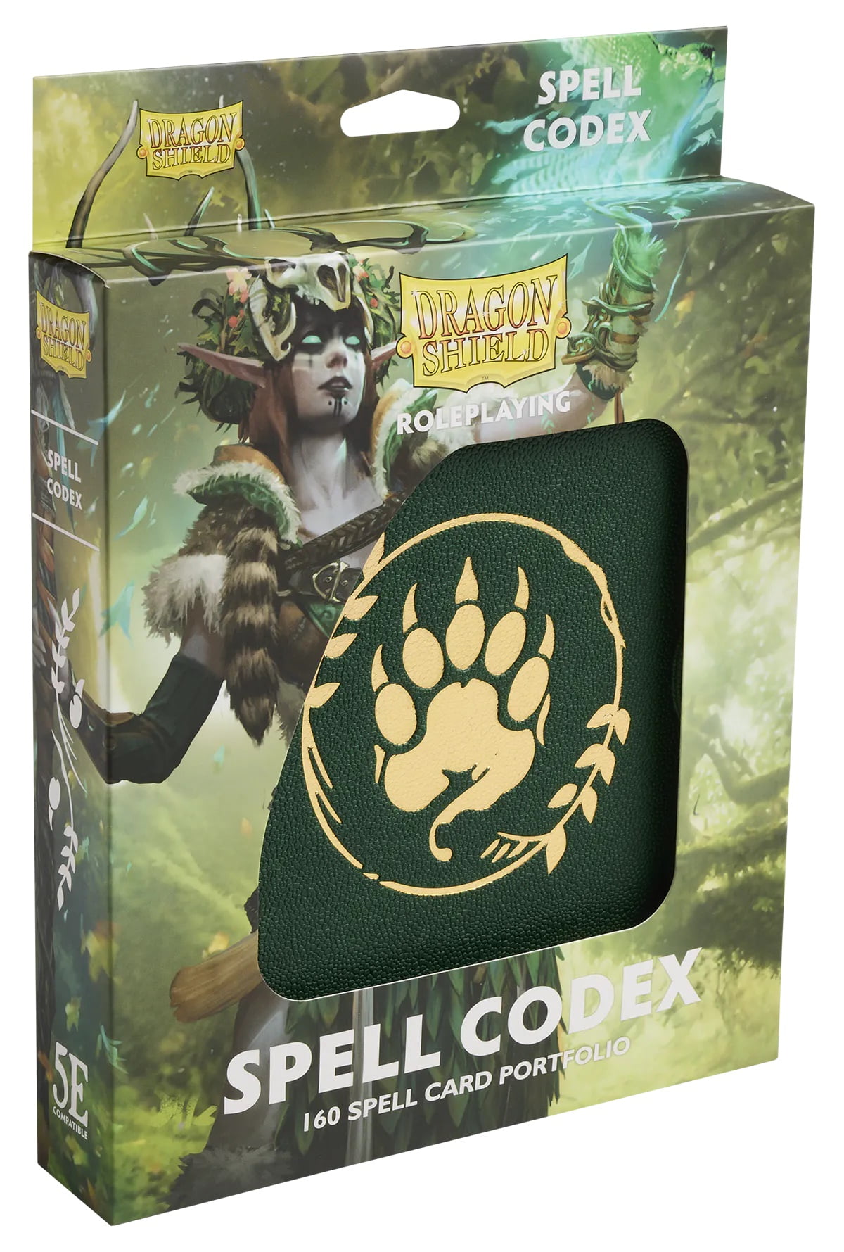 Arcane Tinmen Dragon Shield Spell Codex - Forest Green New