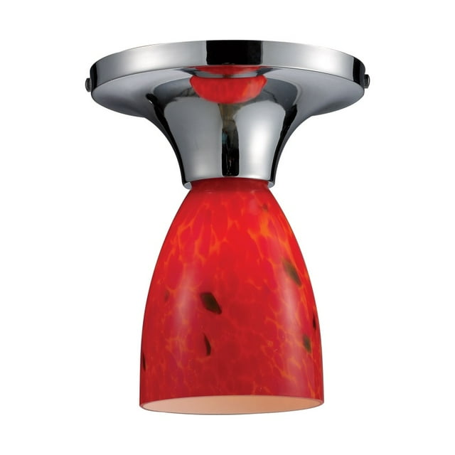 ElkGroup International 10152/1PC-FR Celina Semi-Léger en Chrome Poli et Verre Expresso