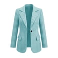 thumbnail image 7 of Maplenight Womens Long Sleeve Blazer Notched Lapel Single-Breasted Blazer Relaxed Fit Business Office Jacket with Pockets, 7 of 7