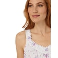 thumbnail image 3 of Aria Women's 100% Cotton Sleeveless V-Neck 35" Chemise Nightgown, Sizes XS-5X, 3 of 4