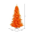 thumbnail image 2 of Pemberly Row 36" Plastic Fir Unlit Artificial Christmas Tree in Orange, 2 of 3