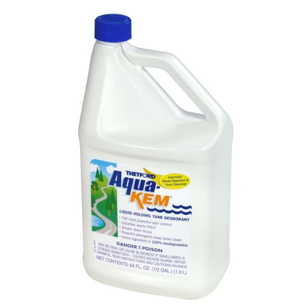 Aqua-Kem RV Holding Tank Treatment - Deodorant / Waste Digester / Detergent - 64 oz - Thetford