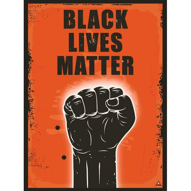 Black Lives Matter Poster for Walls Fist Art Print (18"x24") - Walmart