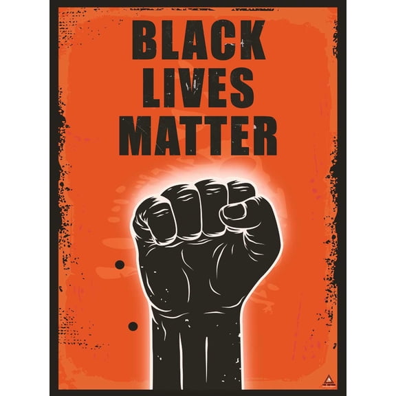 Black Lives Matter Poster for Walls Fist Art Print (18"x24")