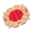 thumbnail image 1 of Wooden Train Track Connector Railway Part Train Set Accessories For Kids Train Track Toy With Smoothly Edges Multicolor, 1 of 5