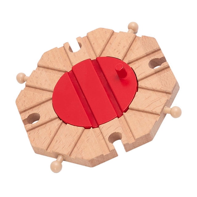 Wooden Train Track Connector Railway Part Train Set Accessories For Kids Train Track Toy With Smoothly Edges Multicolor