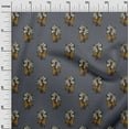 thumbnail image 2 of oneOone Cotton Poplin Fabric Leaves & Floral Block Printed Craft Fabric BTY 42 Inch Wide, 2 of 4