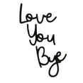 thumbnail image 2 of Love You Bye Wood Sign Home Decor - Boho Farmhouse Wall Art Decor for Living Room Entryway, Express Love & Warmth for Family Lovers, Valentine's Day Gift & Decoration (Black), 2 of 7