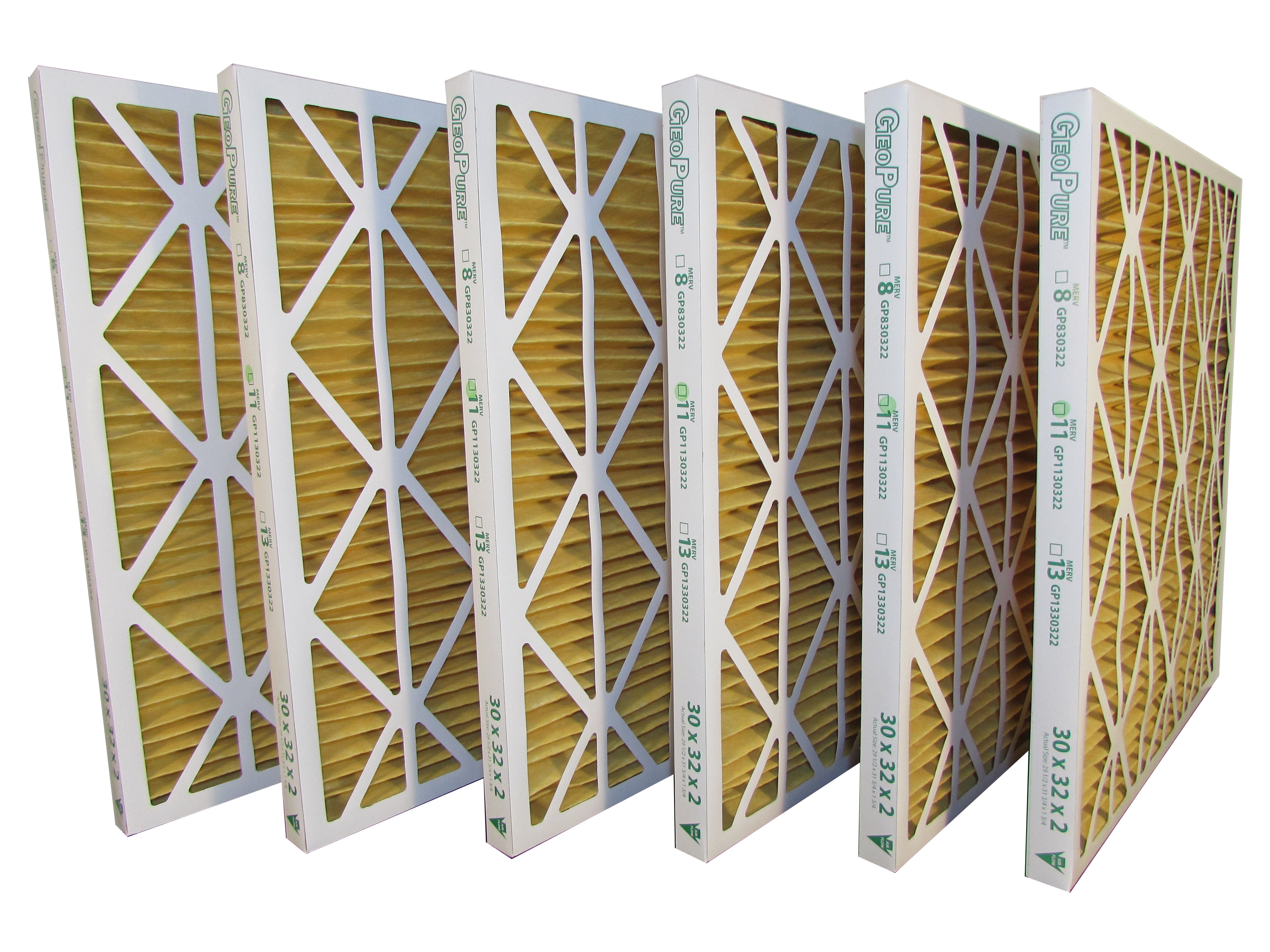 30x32x2 MERV 11 GeoPure Geothermal Air Filter (pack of 6)