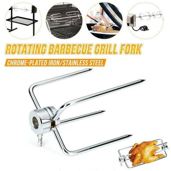 Paquete de 2 Tenedores de Pollo para Parrilla de , Se la la adaptaciónción a Varillas de 12 Mm, para Pollo, Carne de Res, Pesca, Cerdo Cola tenedores de pollo asado