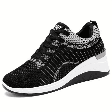 

XGZFP1 Chunky Women‘s Knitted Sneakers for Height Increase and Casual Walking - Fashionable and Comfortable Footwear option