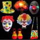 thumbnail image 2 of Sombrero de payaso divertido, peluca de pelo, máscara, zapatos, bolsa, accesorios de ropa de circo, vestido de fiesta, disfraz de cumpleaños, Navidad, 2 of 4
