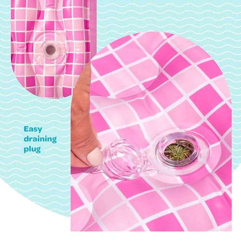 Grip a Pool Inflatable Blow up Swimming Pool ''90"x60"x19",  Family Size for Kids and Adults