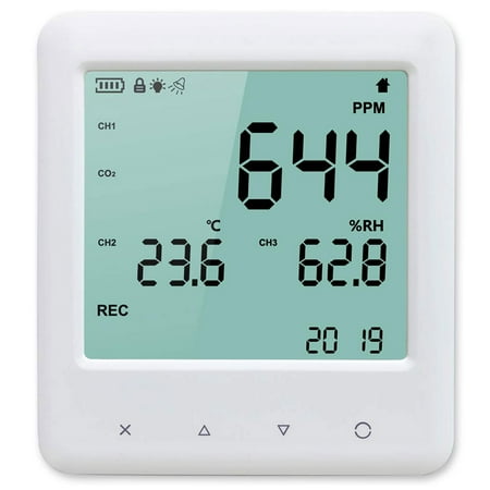 

GZAIR 3 Portable Indoor Temperature and Humidity Carbon Dioxide Detector
