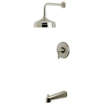 Kingston Brass KB6338AL Revival Single-Handle Pressure Balanced Tub and Shower Faucet, Brushed Nickel