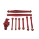 thumbnail image 4 of RC Car Upgrade Fixed Rod Steering Group Servo Arm Kit Red, 4 of 5