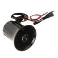 WonderfulMart 12V 30W 3 Tone Siren 120 DB High Volume Loud Sound Electric Warning Alert Alarm