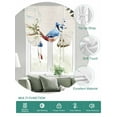 thumbnail image 2 of Spring Blue Bird Tie Up Curtains for Windows 45 Inch Length Balloon Curtains Kitchen Adjustable Balloon Window Shade Summer Vintage Branch Floral Beige Tie Up Valance Bathroom Curtain Window 52"x45", 2 of 6