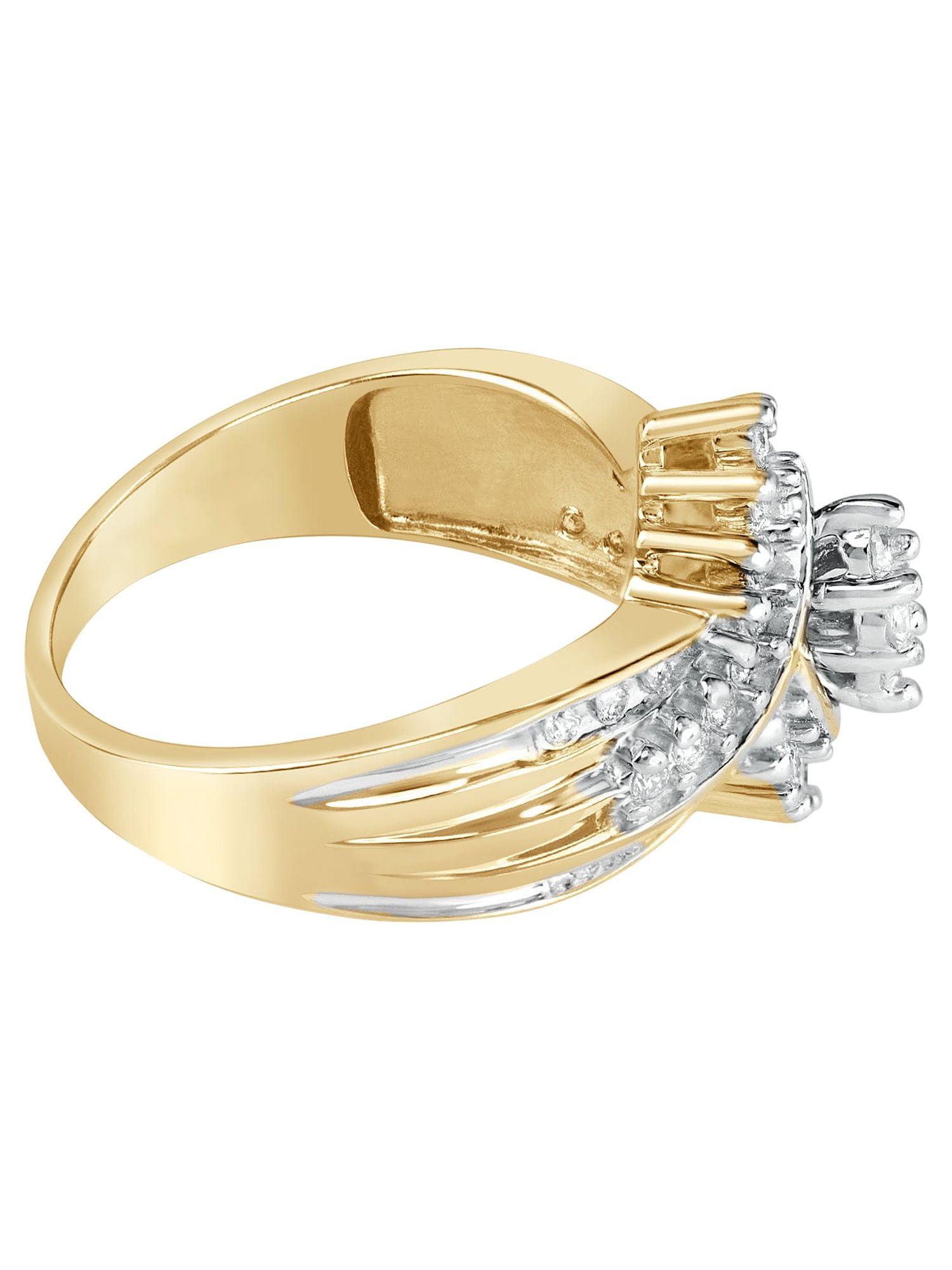 1/2 Carat T.W. Diamond "Shimmering" Women's Engagement Ring in 10k Yellow Gold by Keepsake