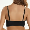 thumbnail image 4 of Curuila Swimsuit For Women Fashion V Neck Solid Color Push Up Comfortable Swimwear Top Black Size Xl, 4 of 5