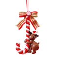 thumbnail image 2 of Artículos Navideños: Muñeco De Nieve De Cerámica Blanda, Bastón Pequeño, Pan De Arcilla, Adornos Colgantes, Adornos Para El Árbol De Navidad, Artículos Decorativos, 2 of 6