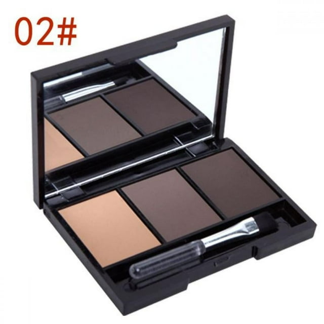 3 Colour Eyebrow Powder Shadow Palette Enhancer with Brush