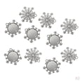 thumbnail image 1 of Joyas Cabochon en blanco 20 Piezas Bandejas Colgantes De Plata Antigua Espacios En De Nieve Bisel Espacios En Colgantes Bandejas De Config, 1 of 9