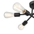 thumbnail image 3 of 4256-MB Millennium Lighting Decco - 6 Light Semi-Flush Mount-7.63 Inch Tall and 16.5 Inch Wide, 3 of 7