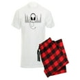 thumbnail image 1 of CafePress - Headphones With Audio Bar Graph In Black Pajamas - Men's Light Pajamas, 1 of 1