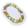 thumbnail image 2 of Set of 2 Polish Traditional Oval Easter Doily Basket Cover (Eggs  Tulips), 2 of 3