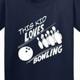 thumbnail image 4 of Inktastic This Kid Loves Bowling Youth T-Shirt, 4 of 5